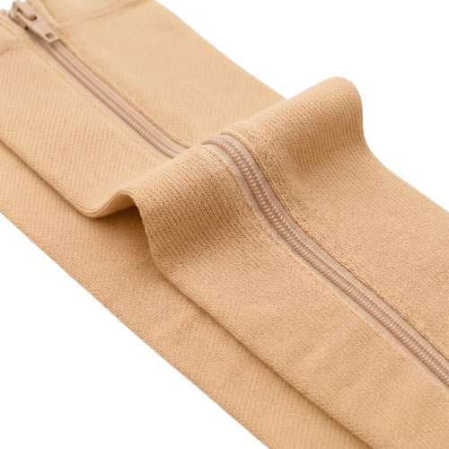 Detalle de la cremallera - Covexia beige